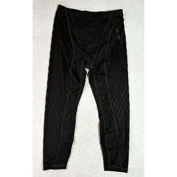 NWT Savage X Fenty High Waist Mesh Leggings Women’s 2X Black Sheer Stretch - Picture 1 of 10